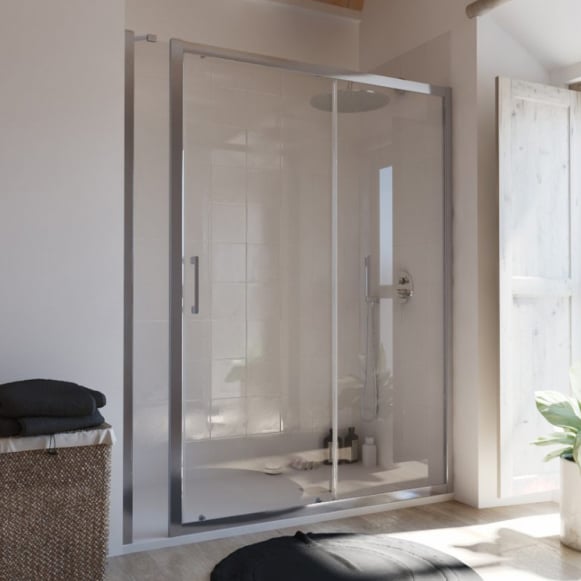 Choisir la porte de douche : optez pour une paroi à ouverture coulissante.