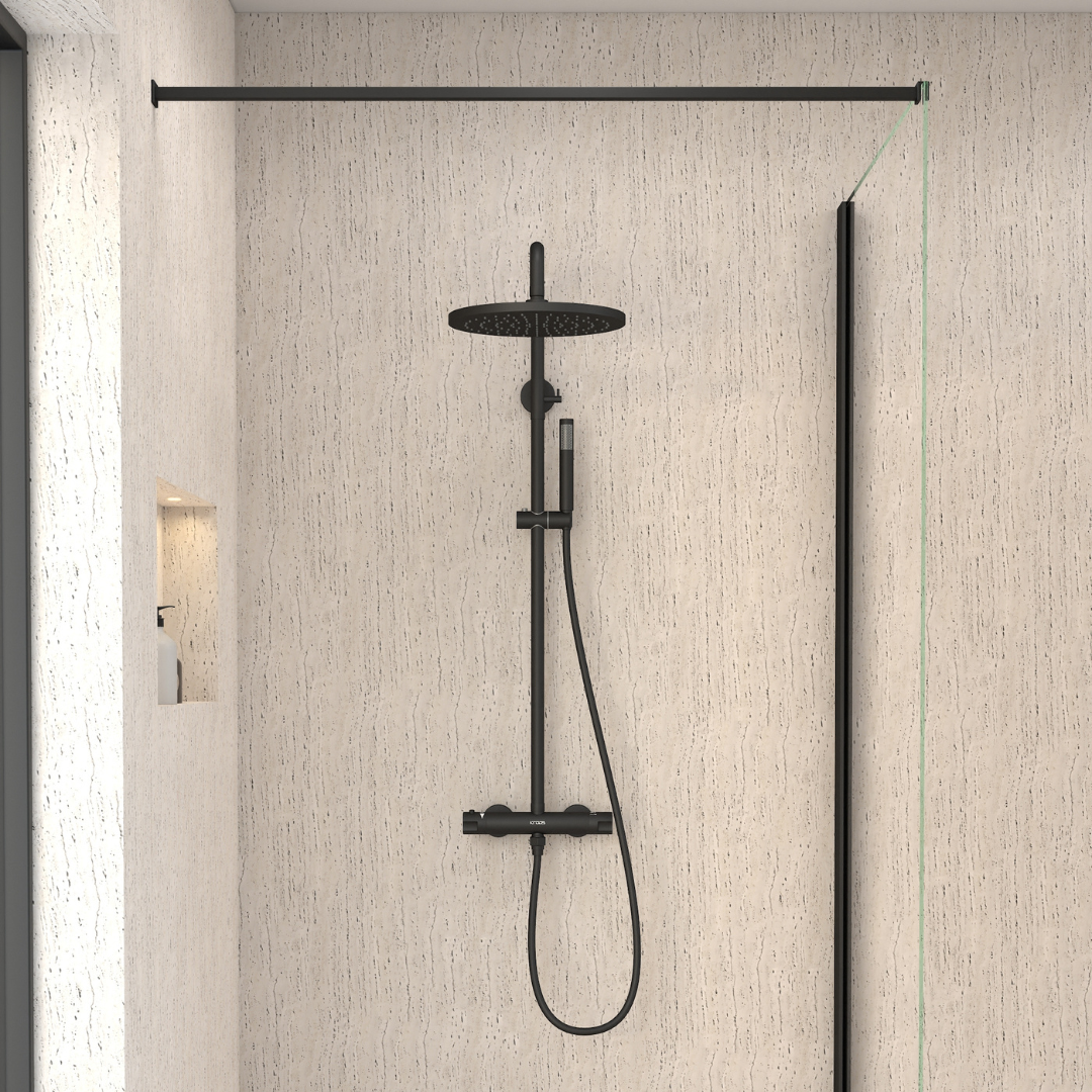Les avantages esthétiques et pratiques d'une colonne de douche noire.