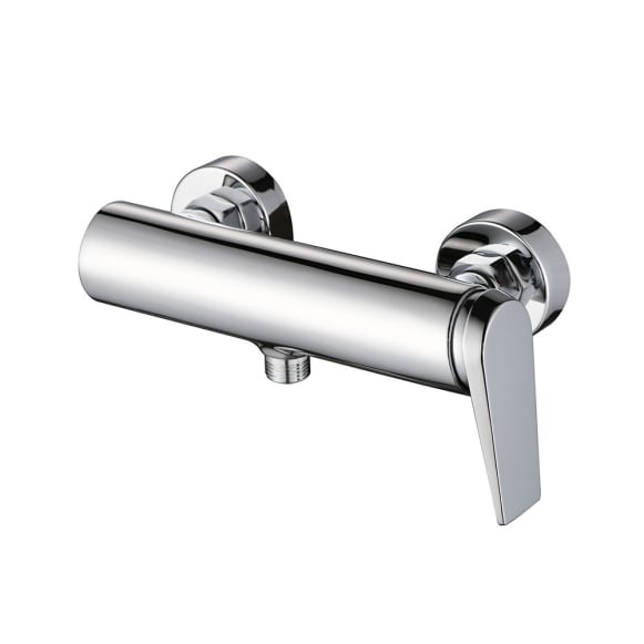 Robinet de douche mural chromé pour robinet d'eau froide et chaude -  Mitigeur de douche manuel - Interrupteur de commande - Accessoires de salle  de